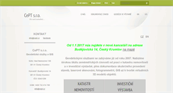 Desktop Screenshot of cept.cz